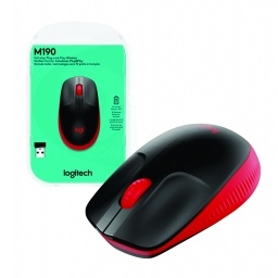 Mouse Logitech M190 inal�mbrico rojo