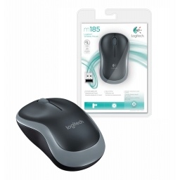 Mouse Logitech M185 inal�mbrico negro