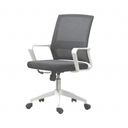 Silla de oficina Ryan gris/blanco
