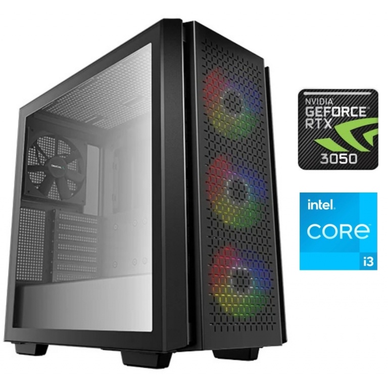 Equipo Gamer Core i3 14100F, 16GB, 1TB NVMe, RTX 3050 6GB